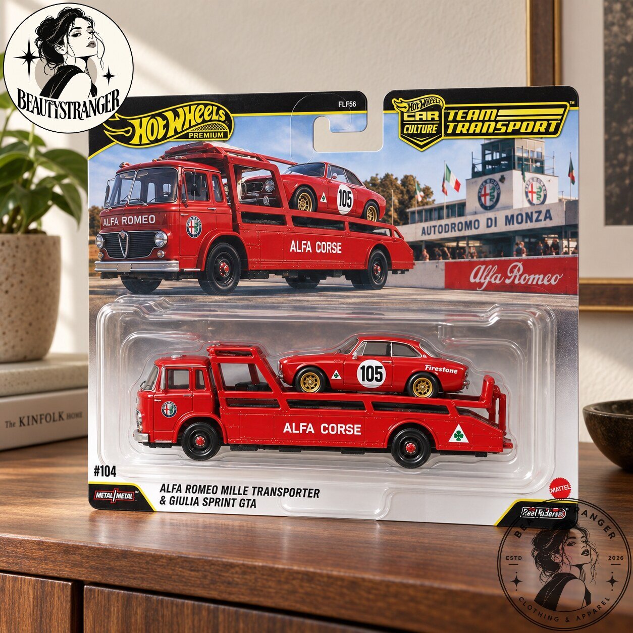 Hot Wheels Alfa Romeo Mille Transporter & Giulia Sprint GTA Team Transport