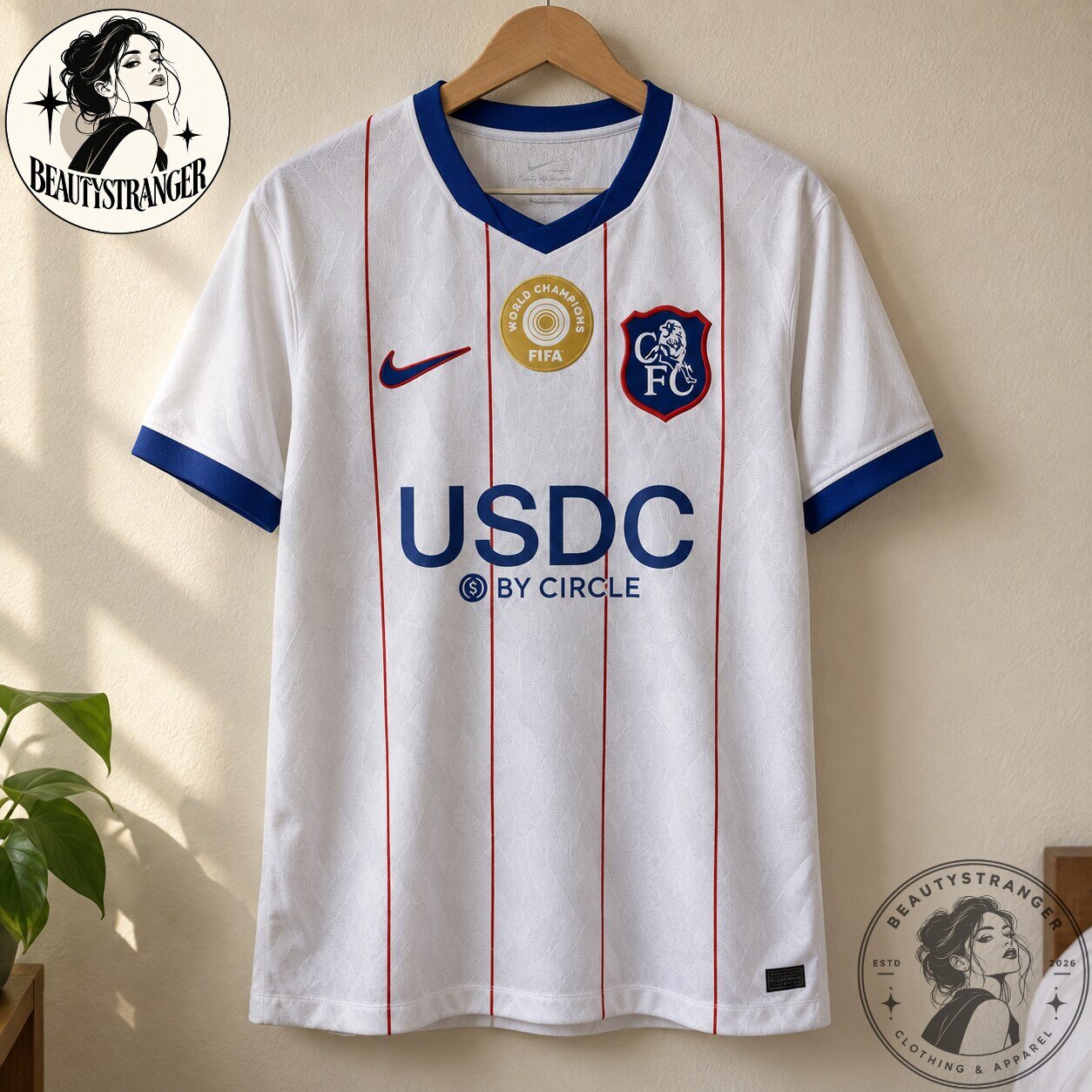 Chelsea FC World Champions USDC White Soccer Jersey