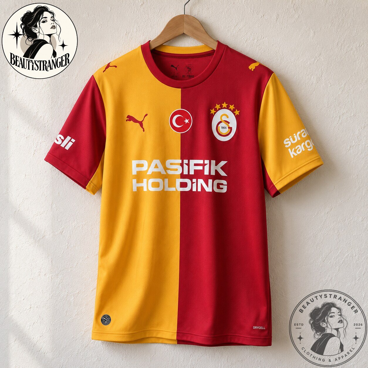 Galatasaray Puma Red Yellow Home Soccer Jersey