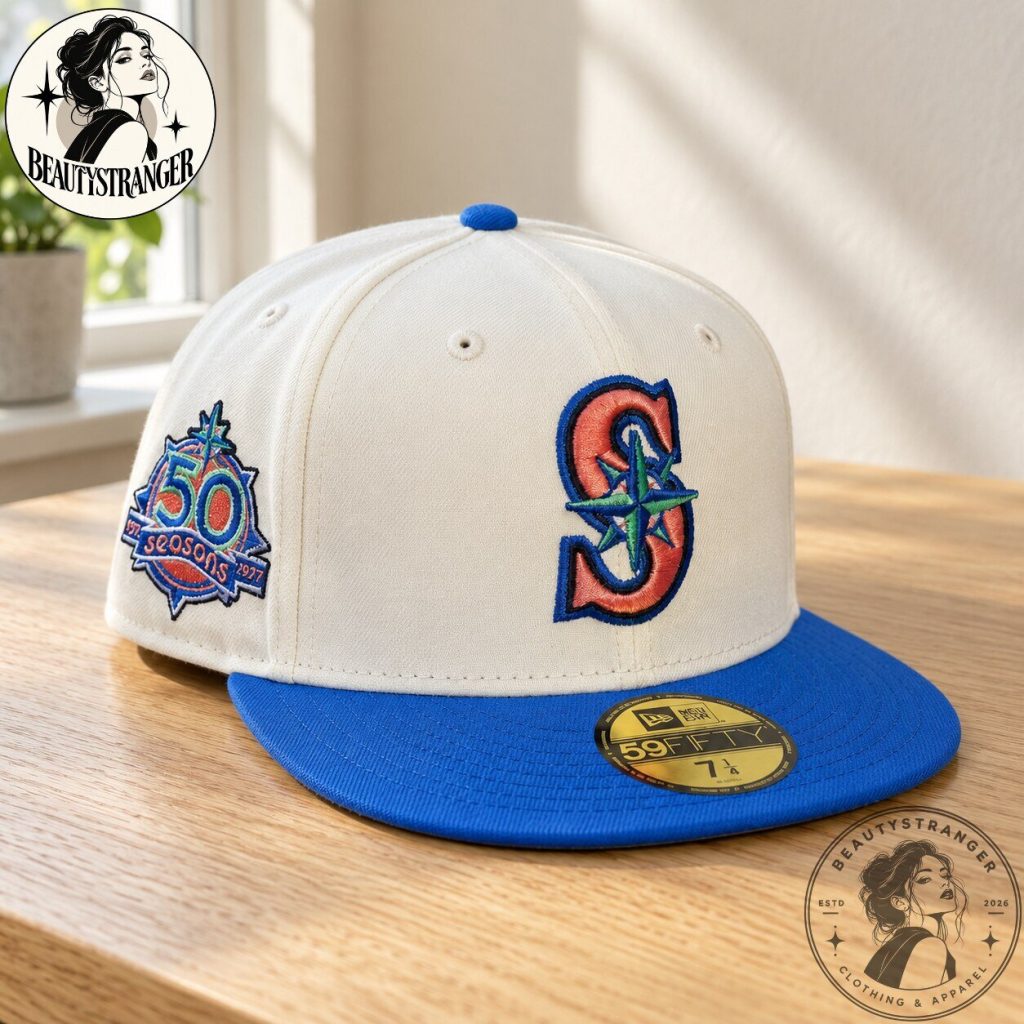 Seattle Mariners 50 Seasons New Era 59FIFTY Fitted Hat Seattle Mariners 50 Seasons New Era 59FIFTY Fitted Hat