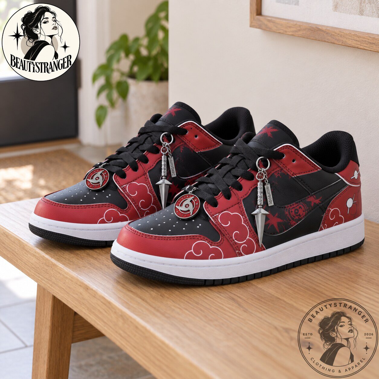 Naruto Akatsuki Sharingan Custom Sneakers