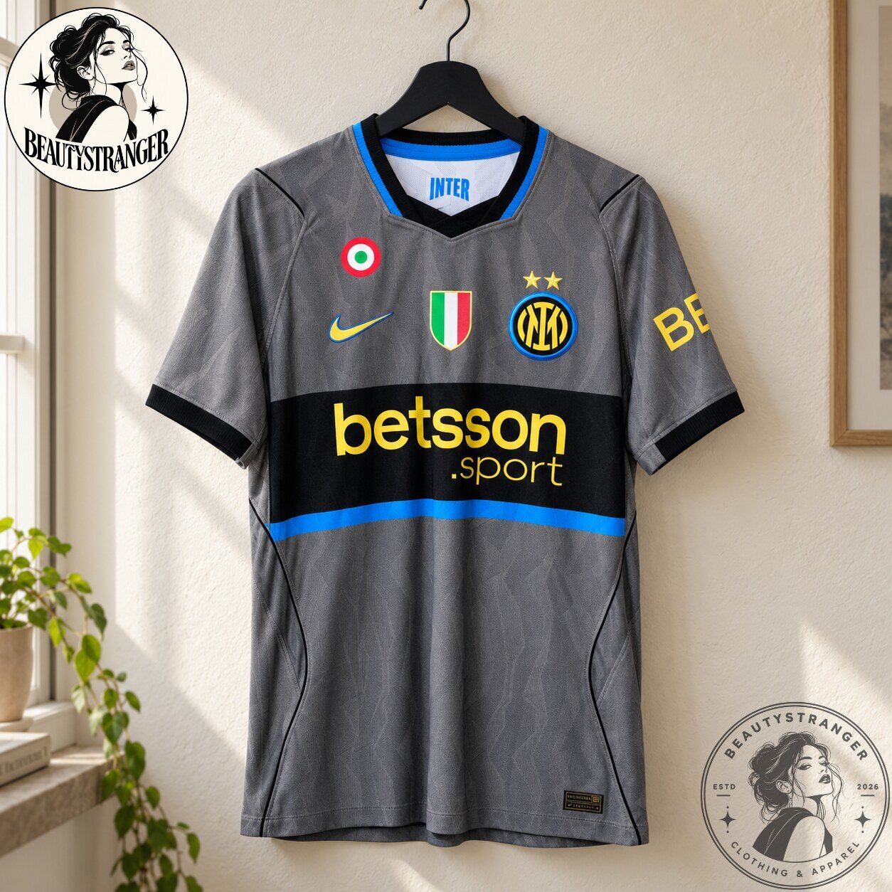 Inter Milan Nike Gray Third Kit Soccer Jersey