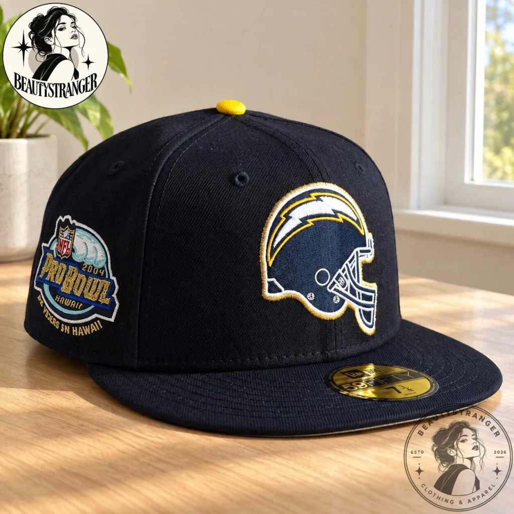"Unique Sports Apparel: Chargers, Padres, Aston Villa Gear Unveiled" 34 Los Angeles Chargers 2007 Pro Bowl Hawaii New Era 59FIFTY Fitted Hat