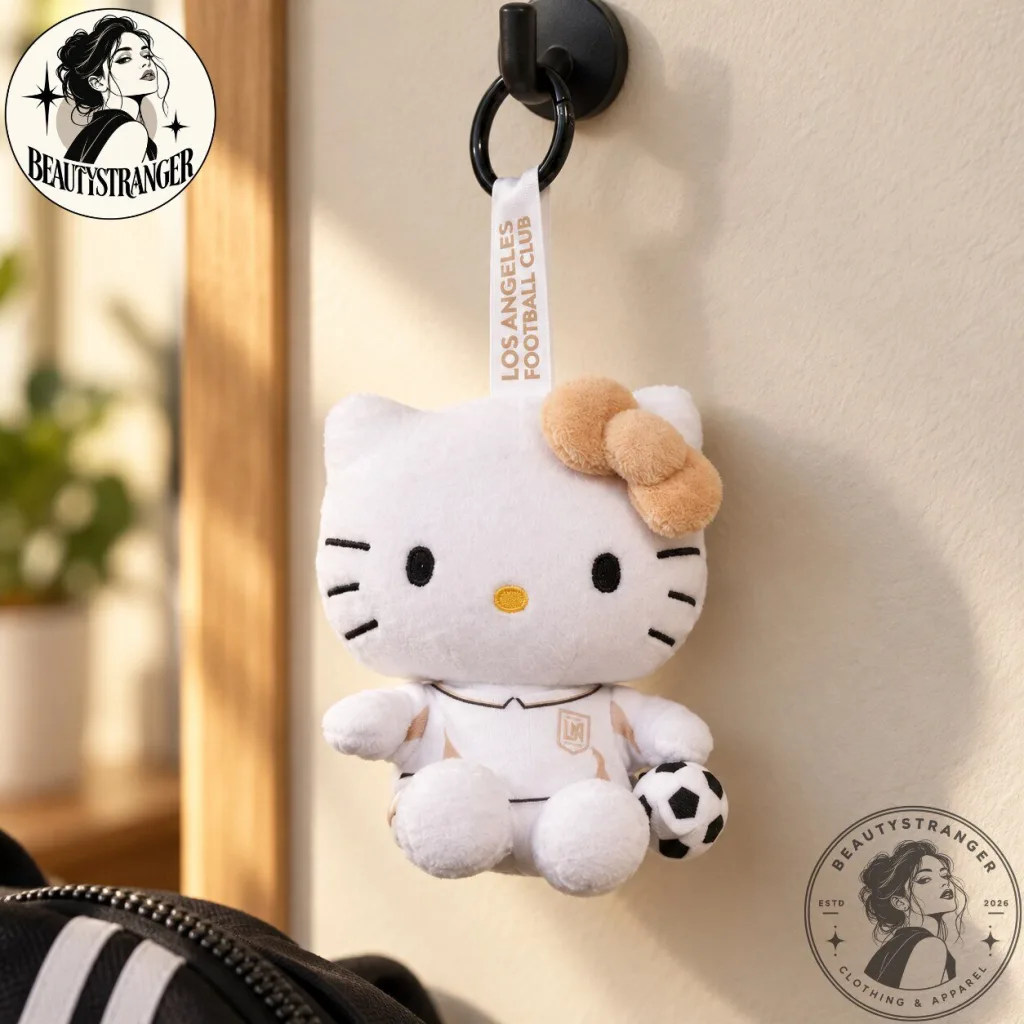 "Top Collectible Sports Merchandise: Plush Keychains, Bobbleheads, Diecast Cars, Jerseys" 24 Hello Kitty Los Angeles Football Club Soccer Plush Keychain