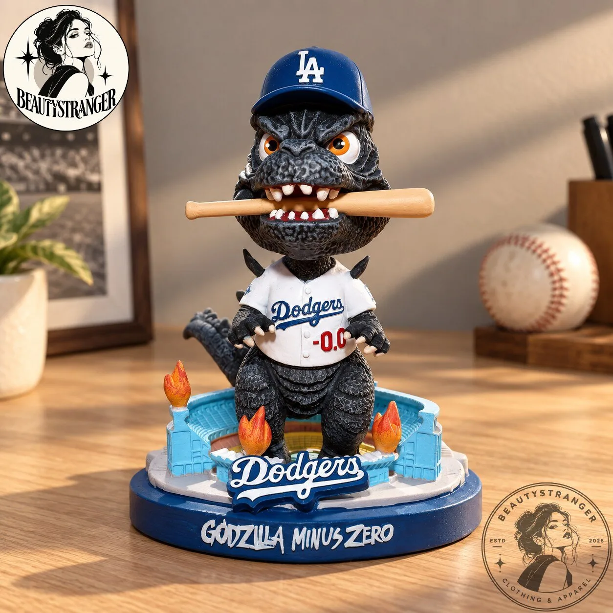 Los Angeles Dodgers Godzilla Minus Zero Bobblehead 5 Los Angeles Dodgers Godzilla Minus Zero Bobblehead
