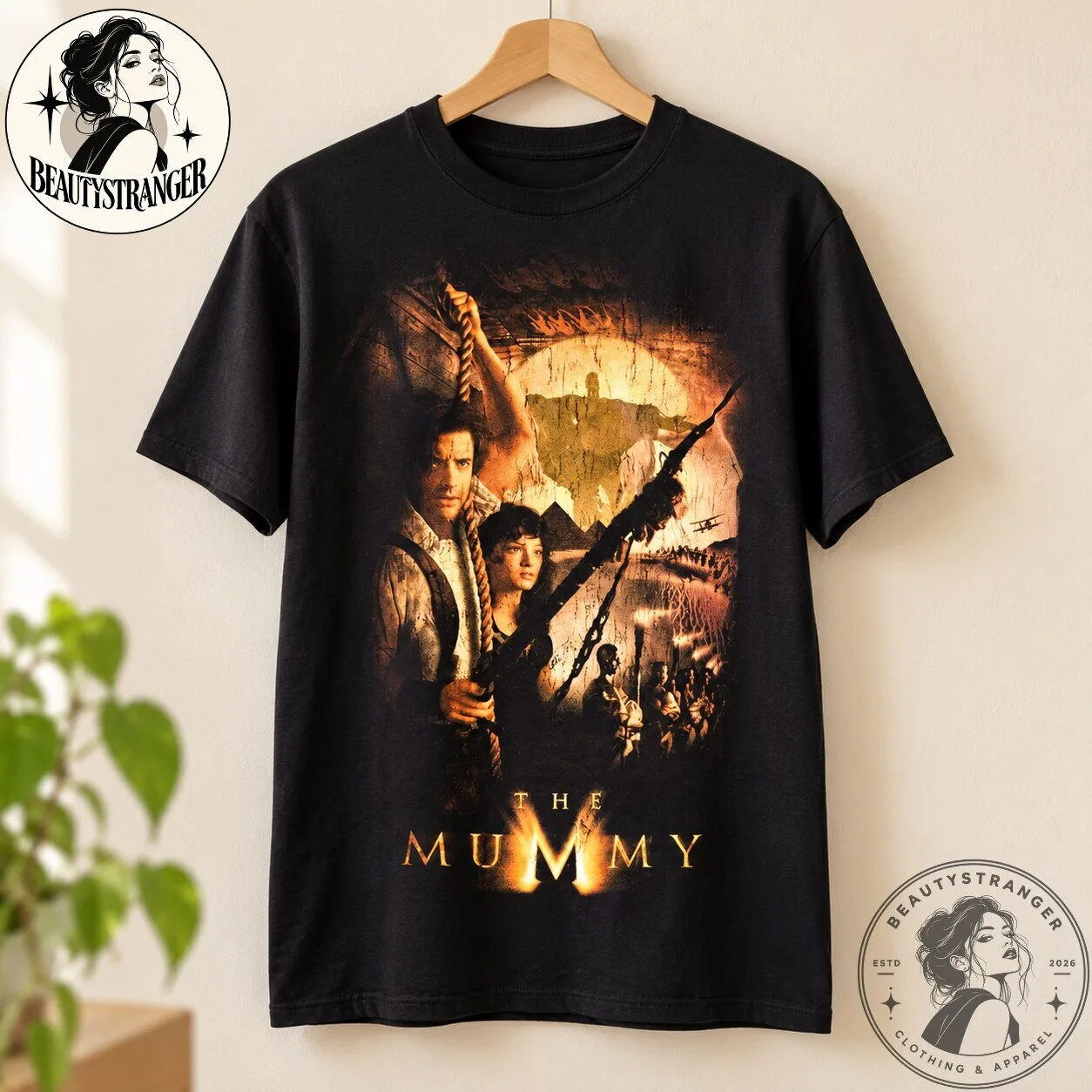 The Mummy Movie Brendan Fraser Graphic T-Shirt