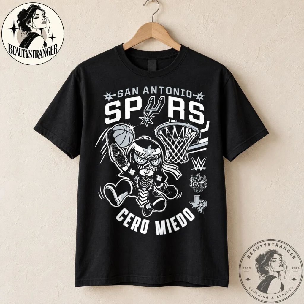 San Antonio Spurs Cero Miedo WWE T-Shirt