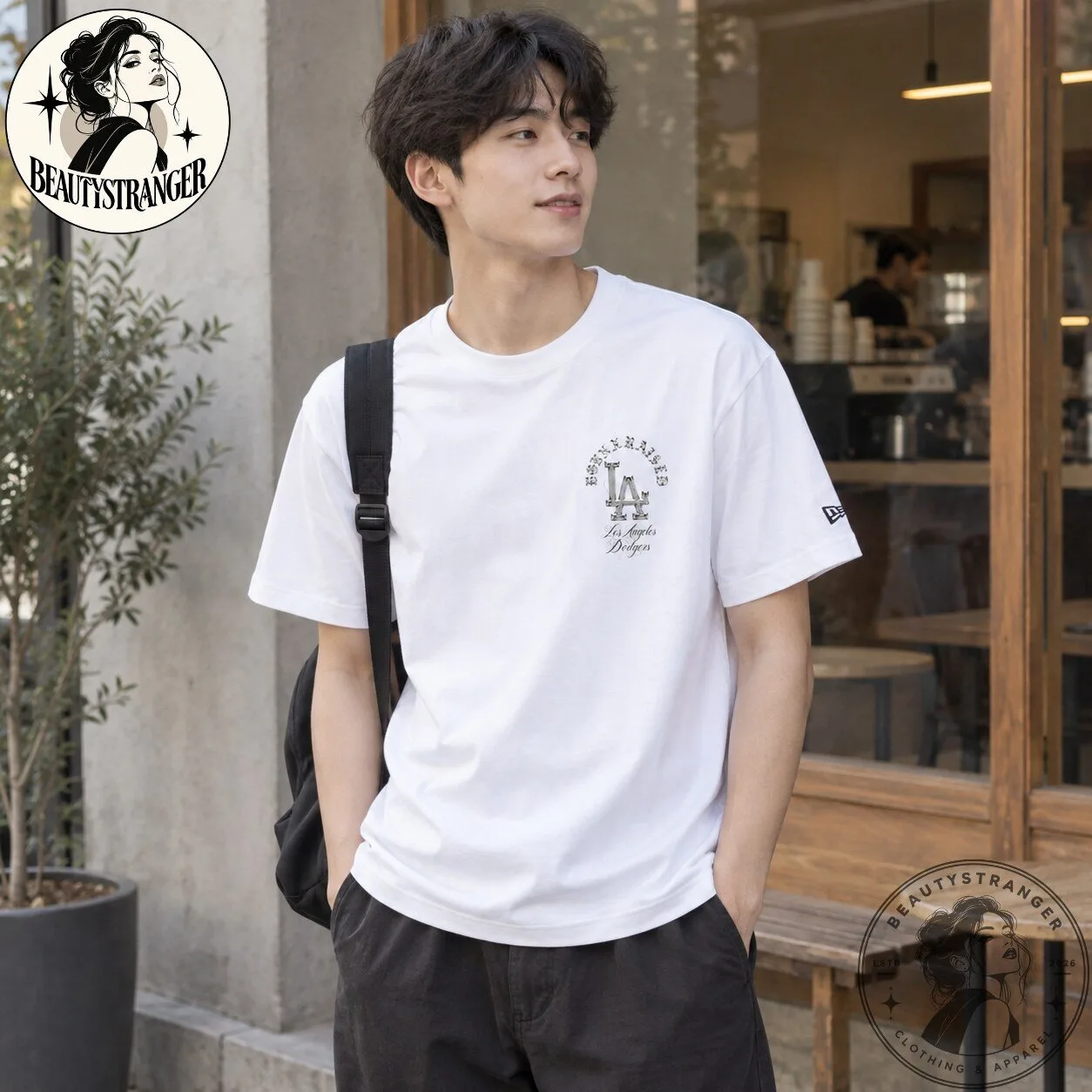Born x Raised Los Angeles Dodgers White T-Shirt 5 Born x Raised Los Angeles Dodgers White T-Shirt