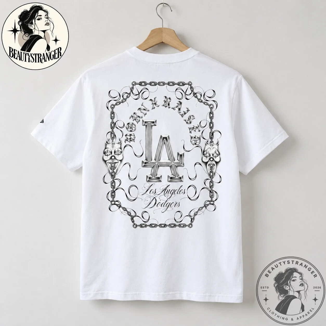 Born x Raised Los Angeles Dodgers White T-Shirt 6 Born x Raised Los Angeles Dodgers White T-Shirt