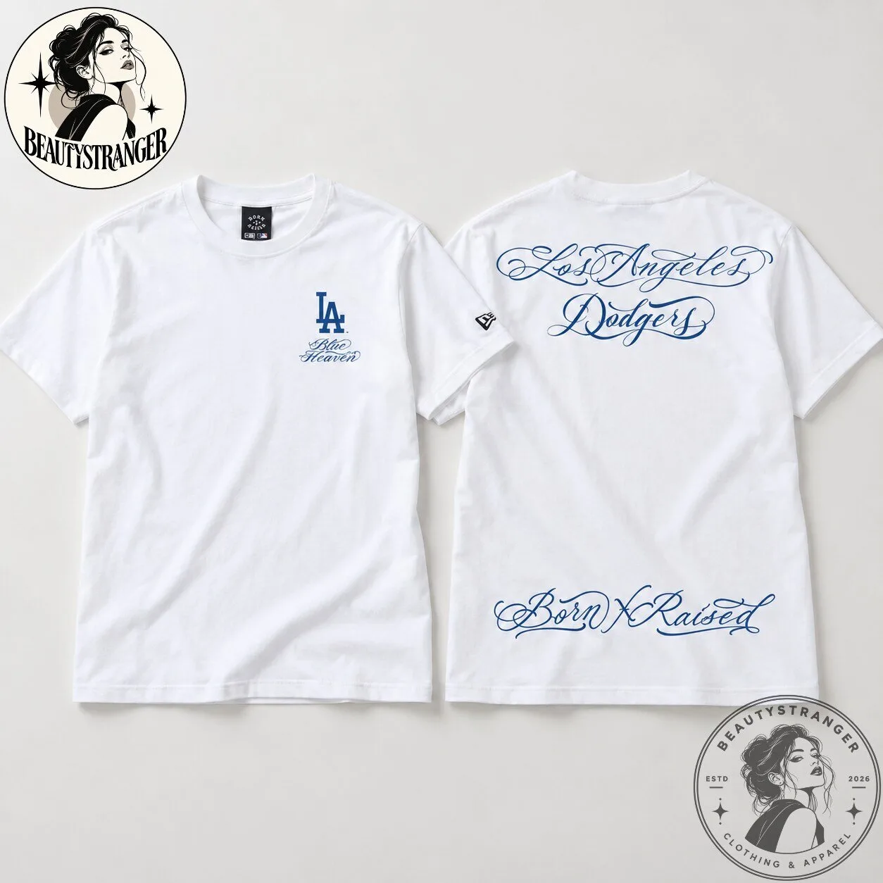Born x Raised Los Angeles Dodgers Blue Heaven T-Shirt