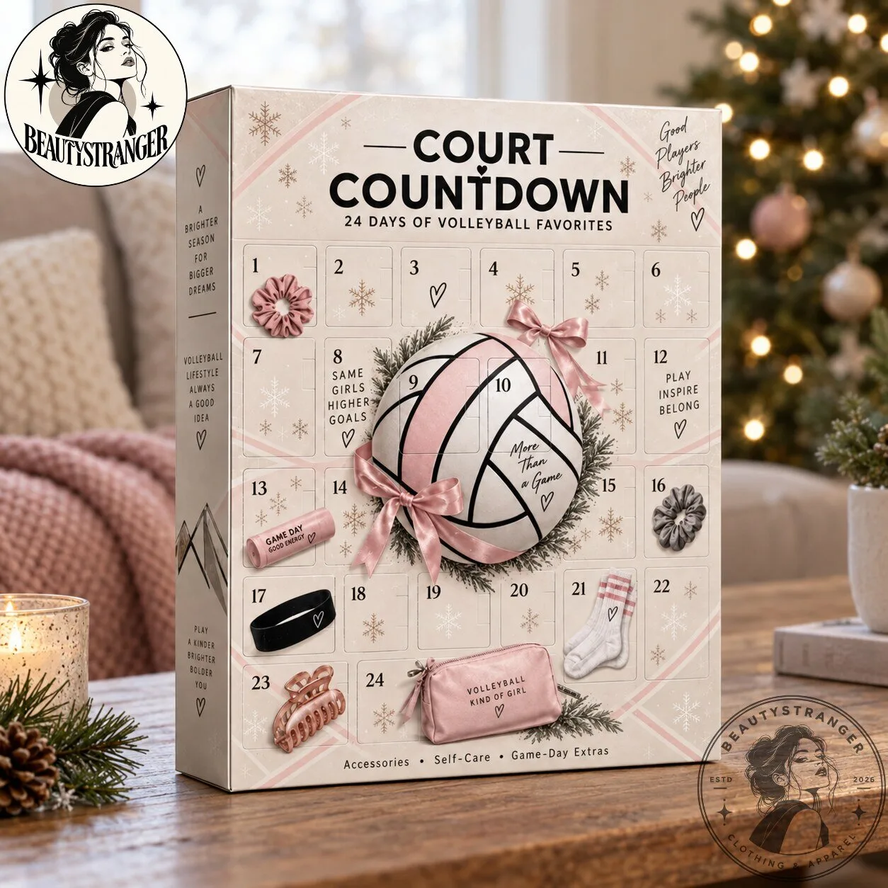 Court Countdown Volleyball Advent Calendar