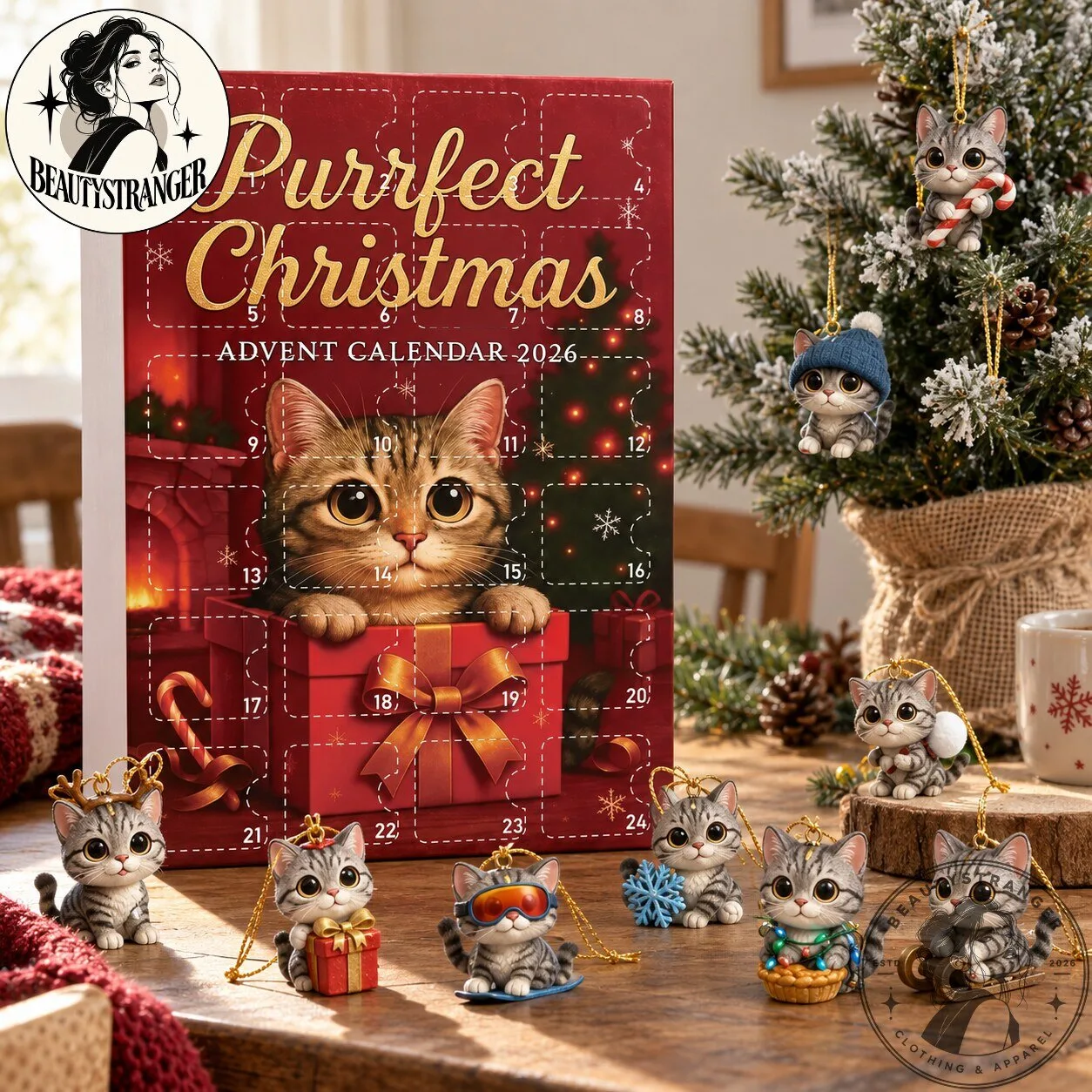 Purrfect Christmas Cat Ornament Advent Calendar 2026