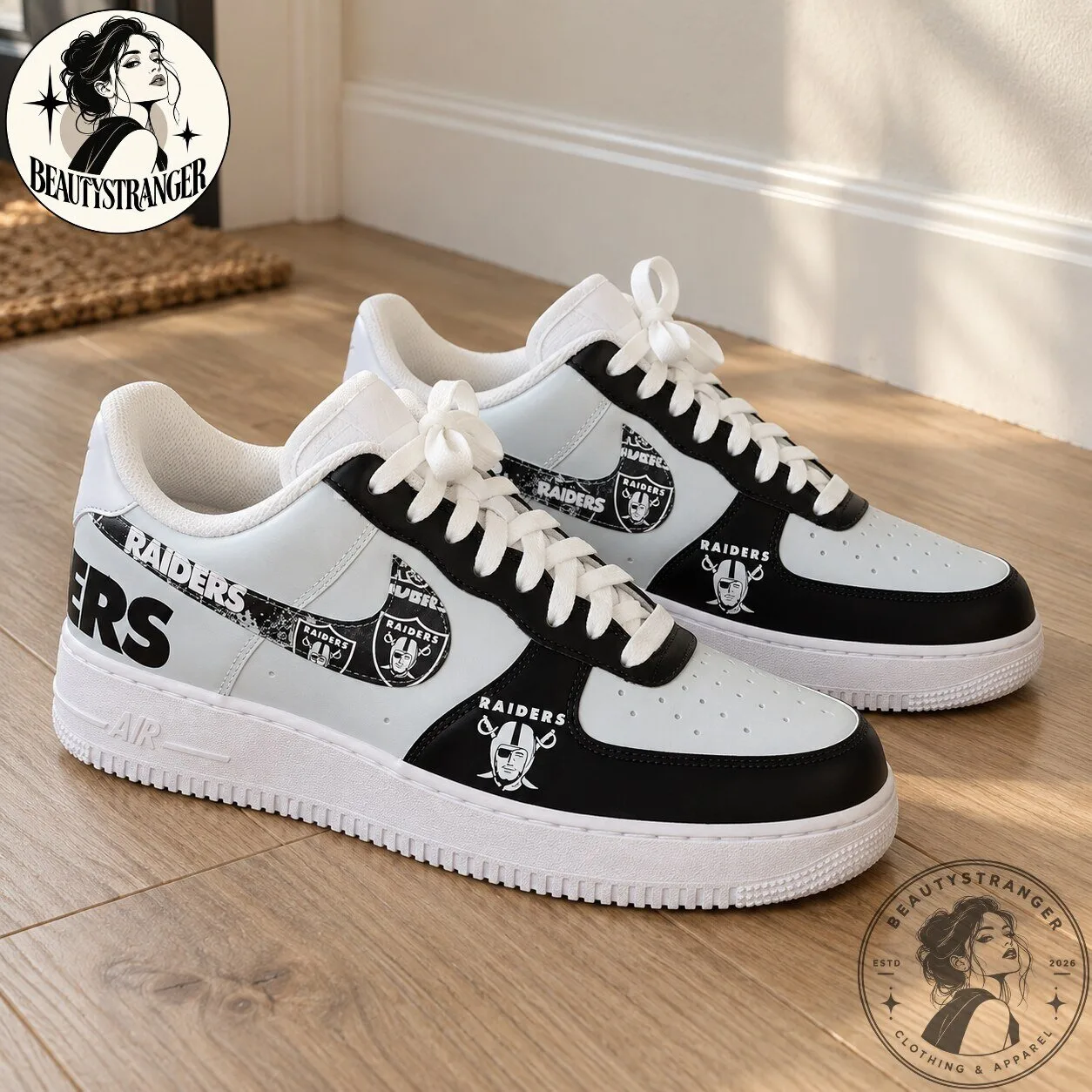Las Vegas Raiders Air Force 1 Custom Shoes