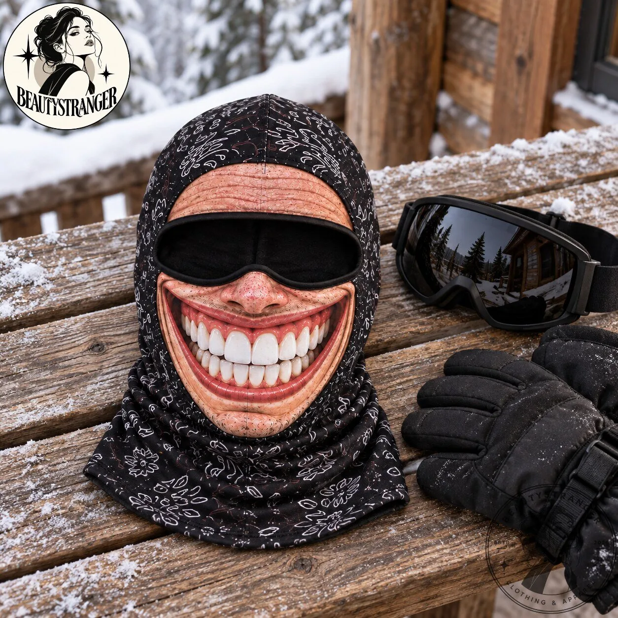 Chompers SmileySlopes Ski Mask