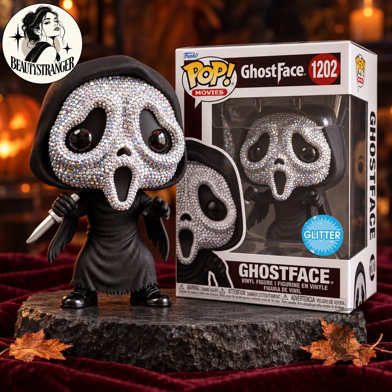 Sparkling Ghost Face Funko Pop Halloween Figure