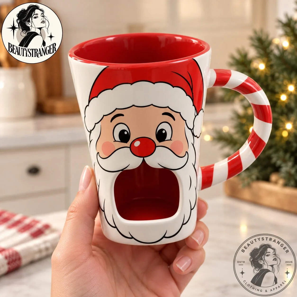 Santa Claus Chocolate Fondue Mug for Christmas 5 Santa Claus Chocolate Fondue Mug for Christmas