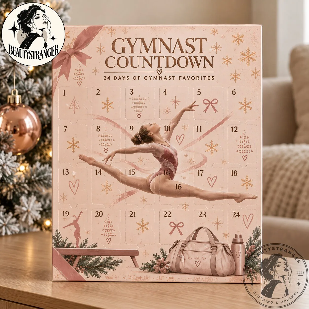 Gymnast Countdown 24-Day Christmas Calendar
