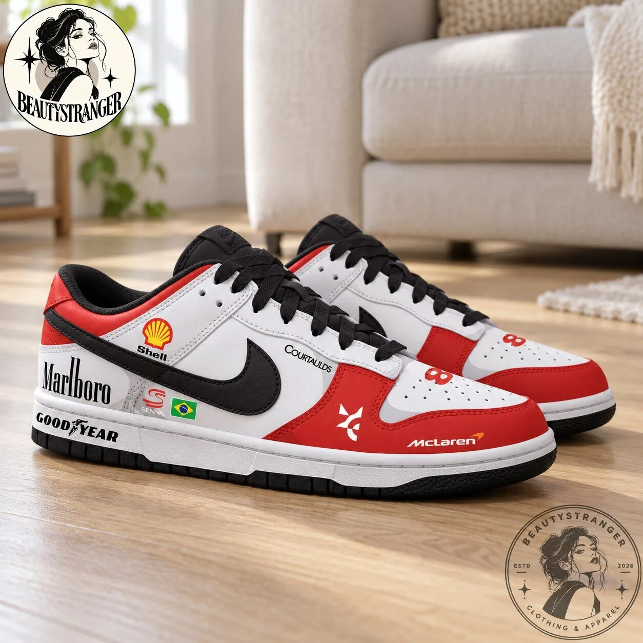 Nike Dunk Low McLaren Ayrton Senna Custom Shoes
