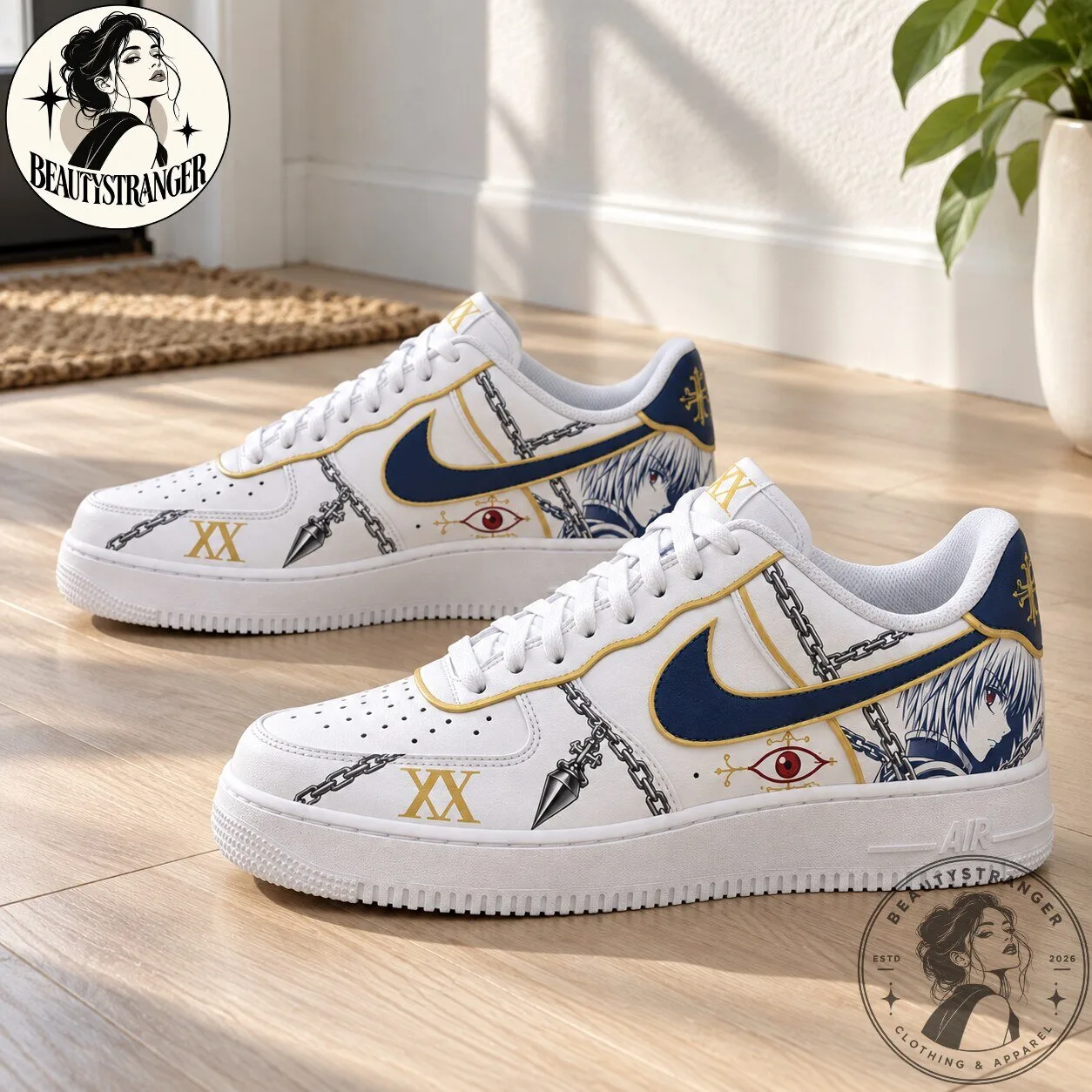 Hunter x Hunter Kurapika Custom Air Force 1 Shoes