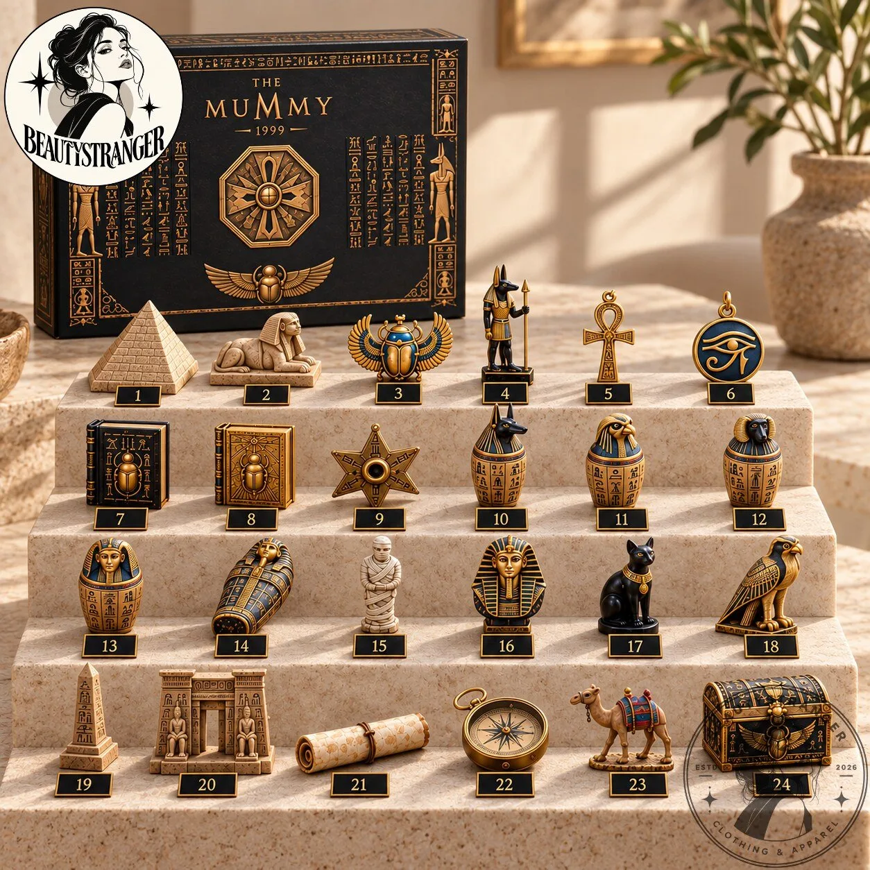 The Mummy 24 Day Egyptian Artifact Advent Calendar