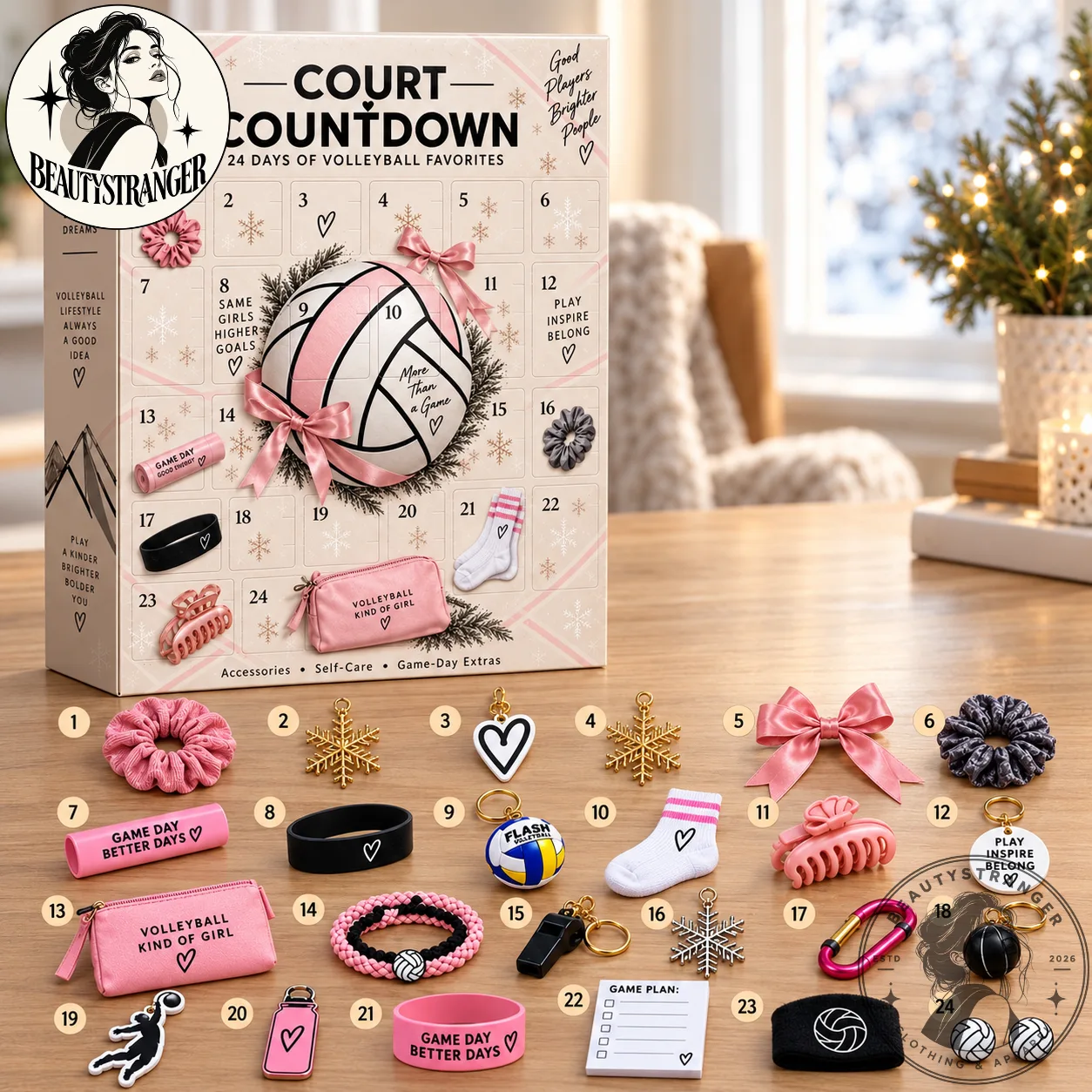 Court Countdown Volleyball Advent Calendar