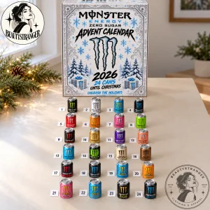 Monster Energy Advent Calendar 2026 – 24 Mini Can Christmas Countdown Gift