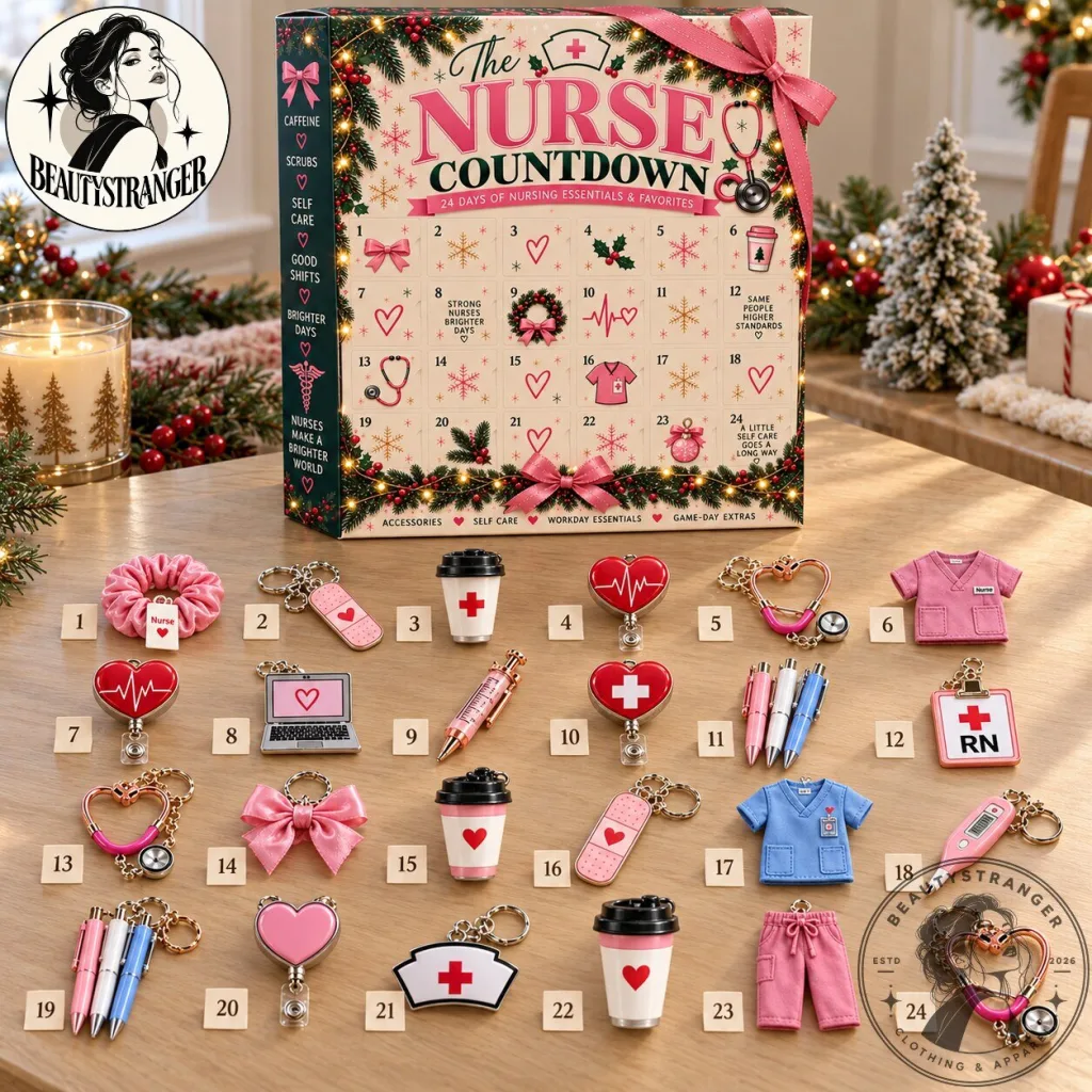 Nurse Advent Calendar 24 Day Christmas Countdown Gift Box Nurse Advent Calendar 24 Day Christmas Countdown Gift Box