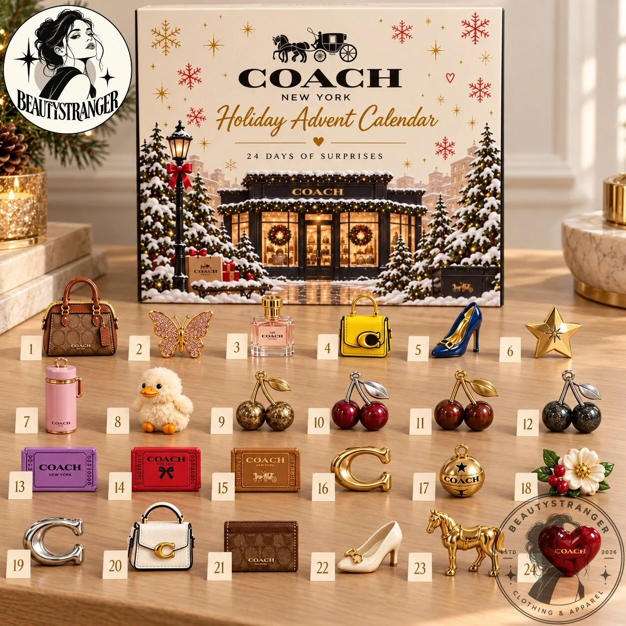 Coach New York Advent Calendar 24 Day Christmas Countdown