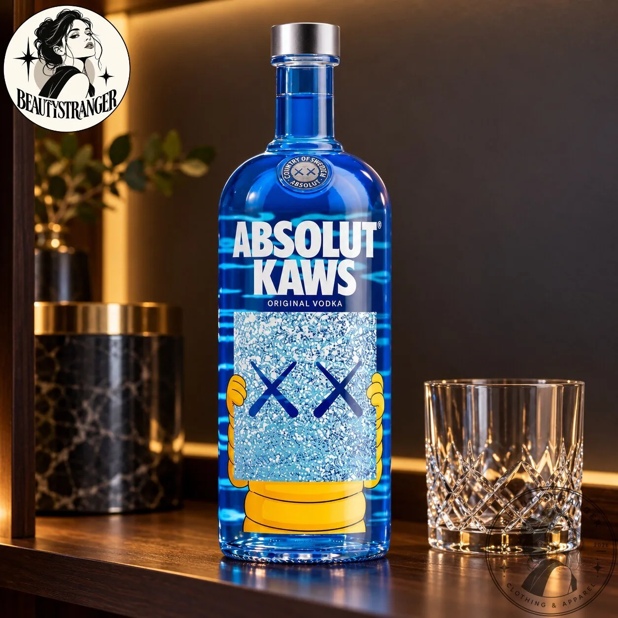 Absolut KAWS Decorative Decanter with XX Design