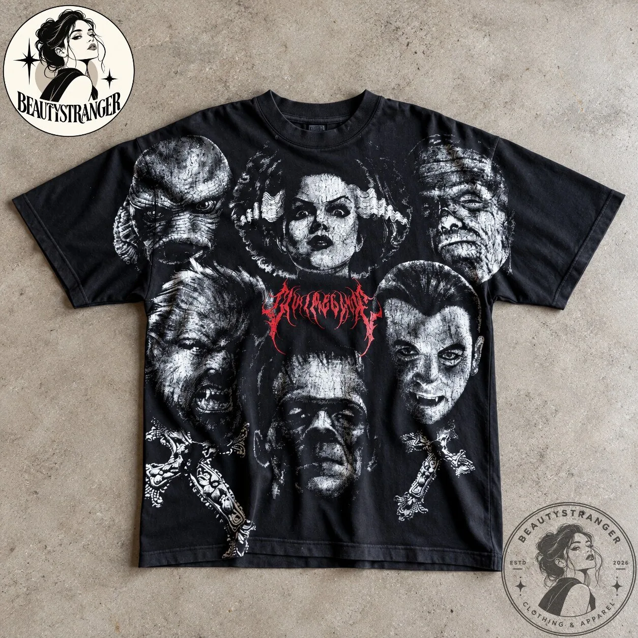 Universal Monsters x CivilRegime Graphic T-Shirt